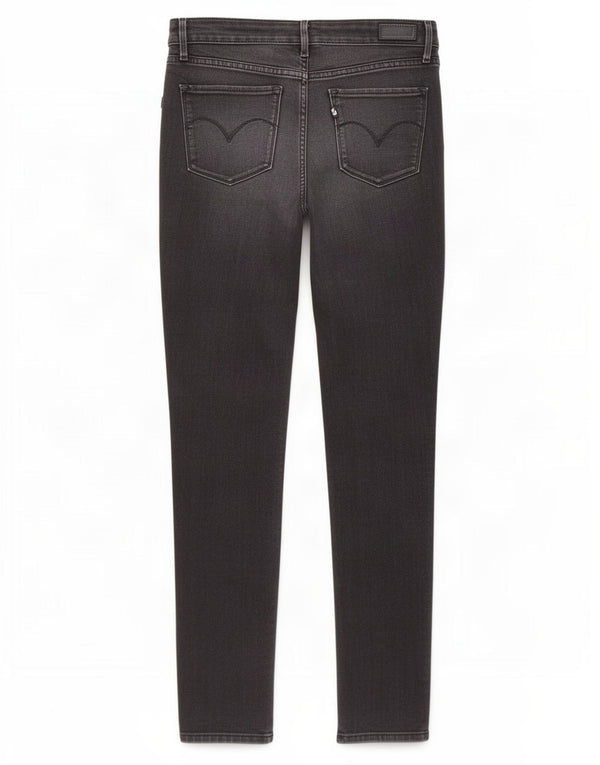 Levi's Vaqueros Slim Mujer W27 L32 Algodón Negro