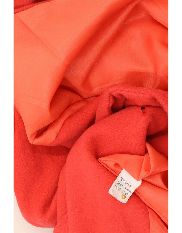 Vintage mujer 2 botones Blazer chaqueta IT 48 XL lana roja