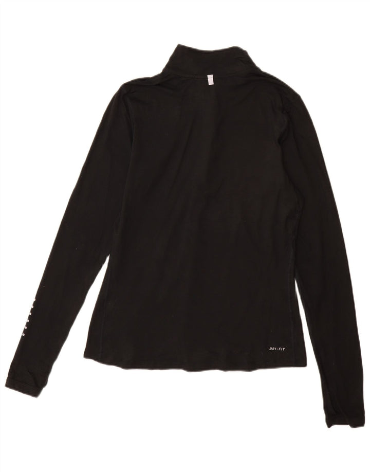Nike Dri Fit - Chándal con cremallera y cuello para mujer, talla S, color negro