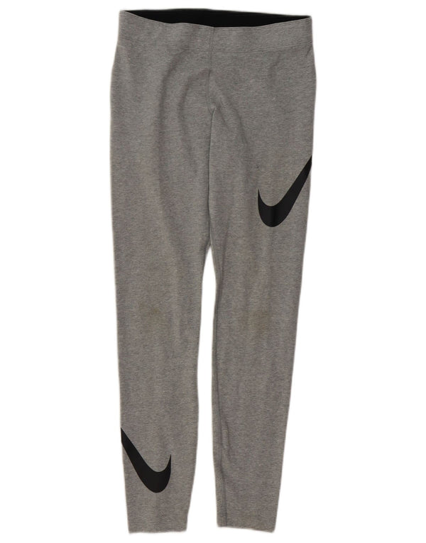 Nike Leggings para mujer UK 44 Gris medio Algodón Deportes