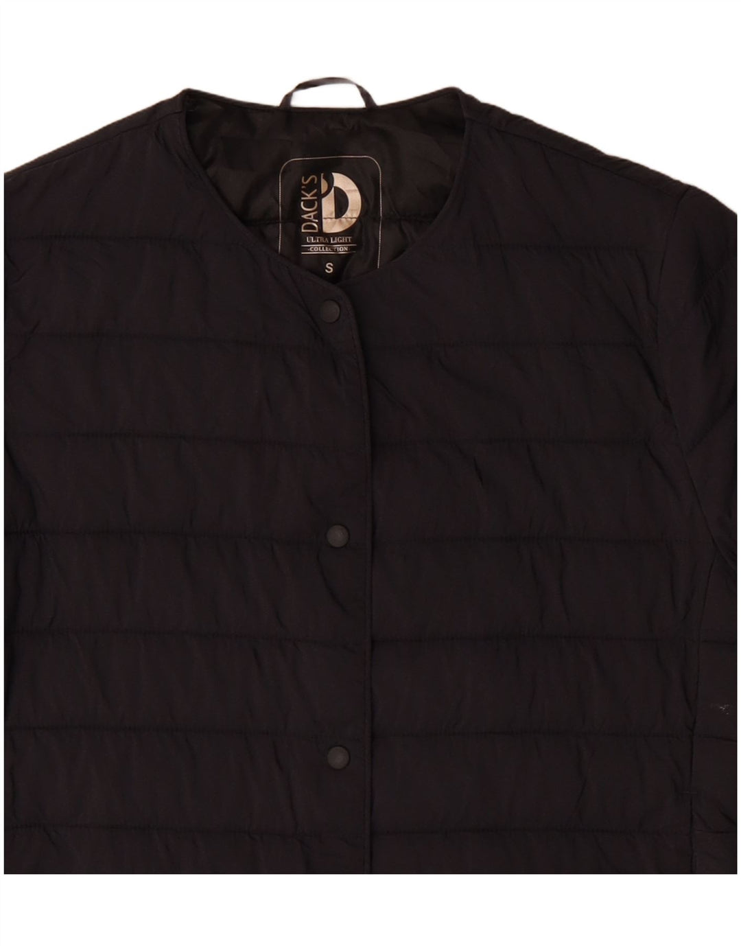 Dack's Chaqueta acolchada para mujer UK 10 Small Azul marino Nylon