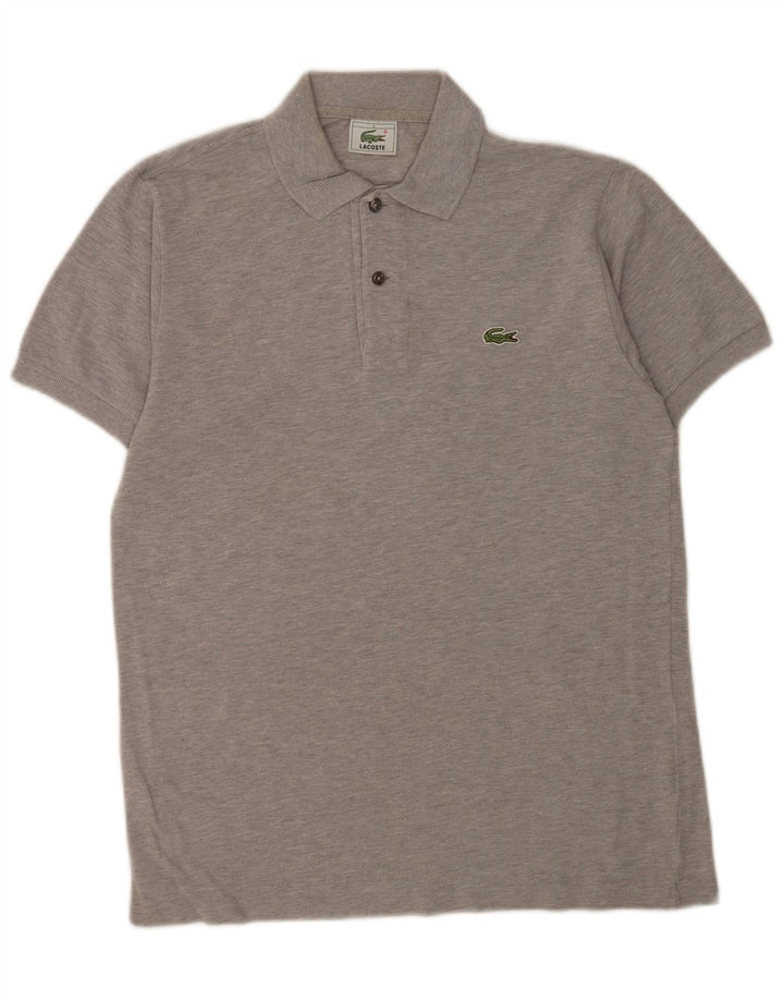 Polo Lacoste para hombre talla 3 pequeño algodón moteado gris