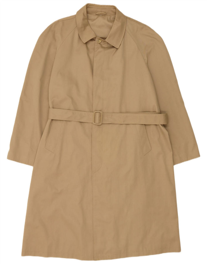 Abrigo vintage para hombre IT 56 3XL Poliéster beige