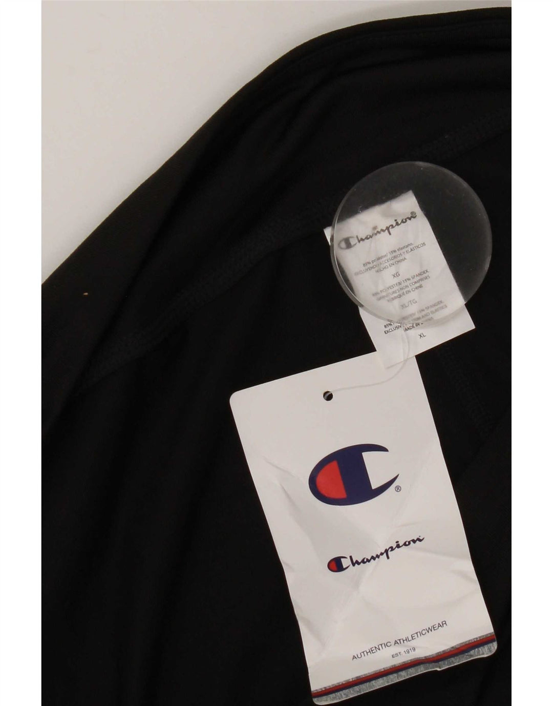 Champion Pantalones de chándal para mujer ES 40 XL Poliéster negro