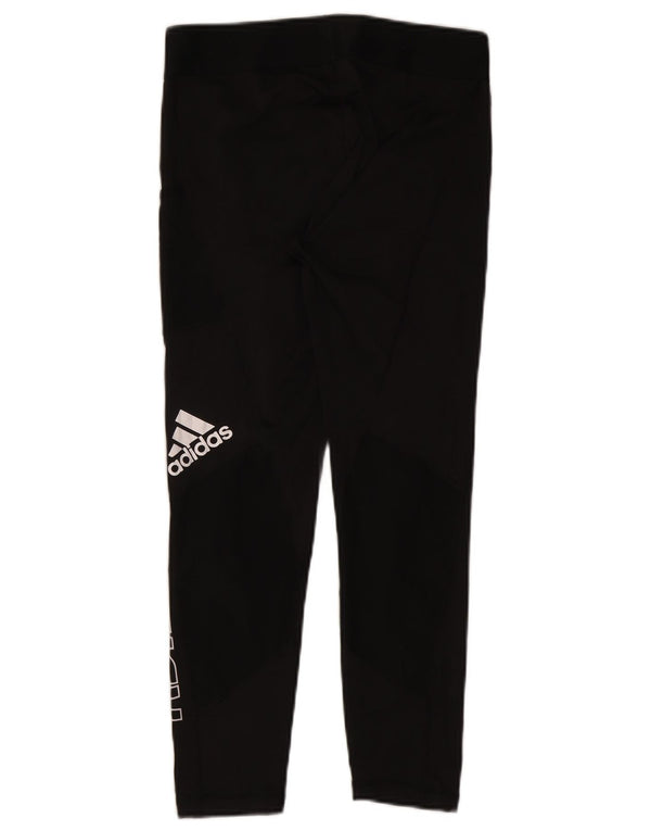 Adidas Mujer Aeroready Graphic Leggings Reino Unido 12/14 Mediano Negro