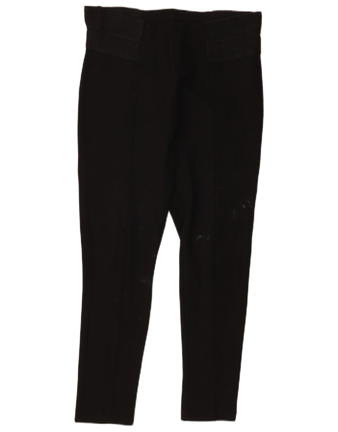 Zara Mujer Leggings UK 44 Grande Viscosa Negra