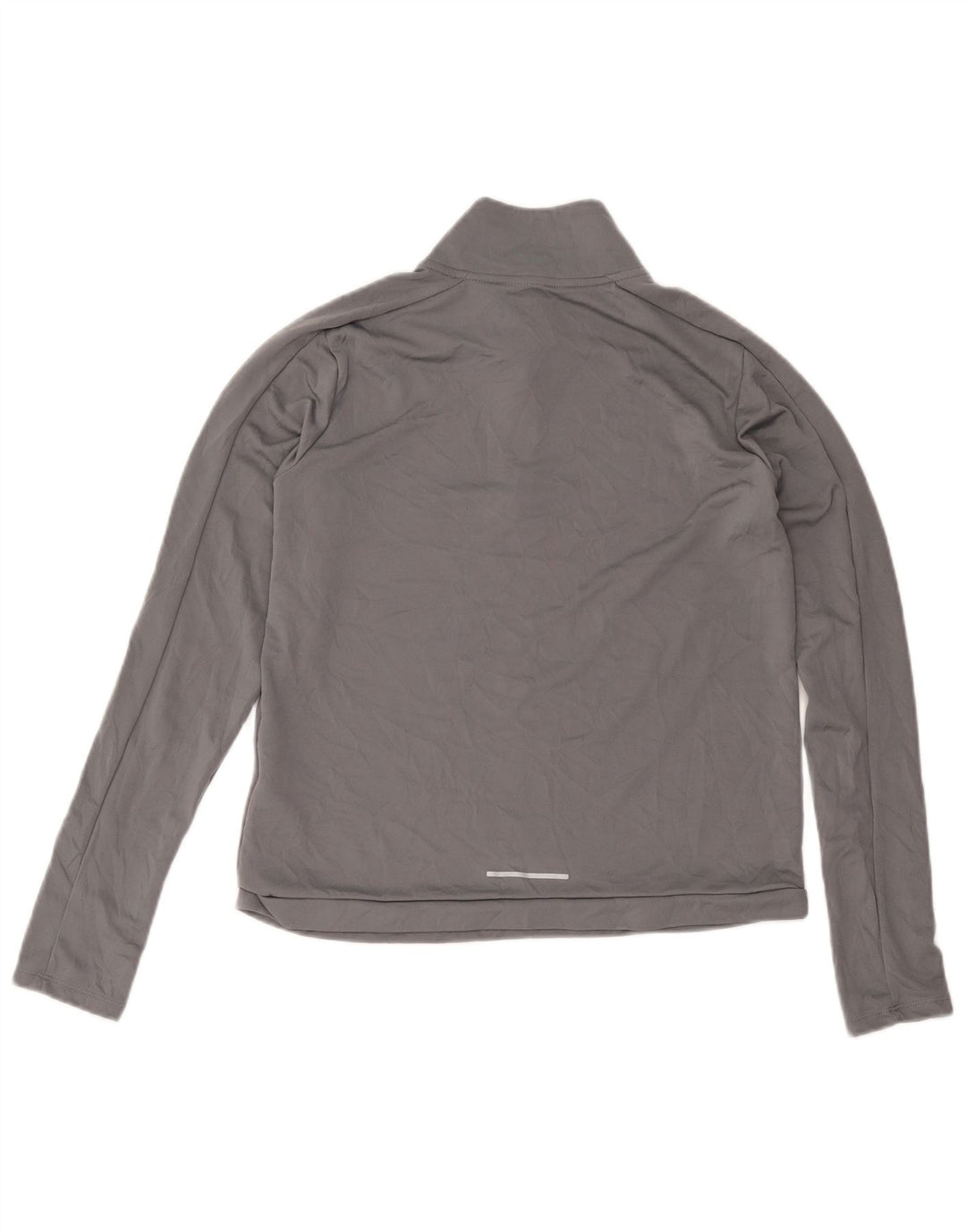 Nike Dri Fit - Chándal con cremallera y cuello para mujer, talla 40, color gris medio