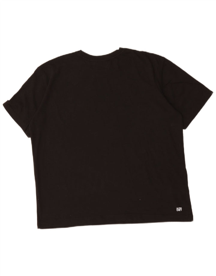 Lacoste Camiseta Regular Fit para Hombre Top Grande Algodón Negro
