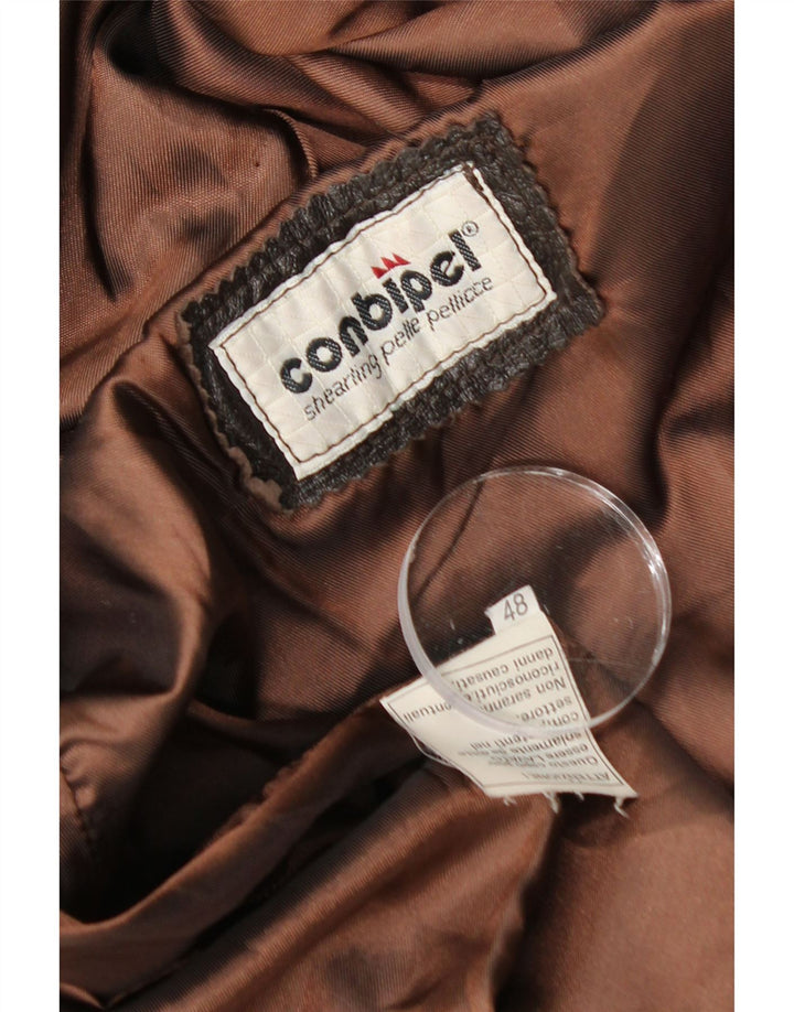 Abrigo de piel extragrande para mujer Conbipel IT 48 XL Cuero marrón