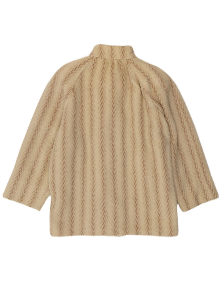 Arezia Trenca extragrande para mujer UK 20 2XL Lana en espiga beige
