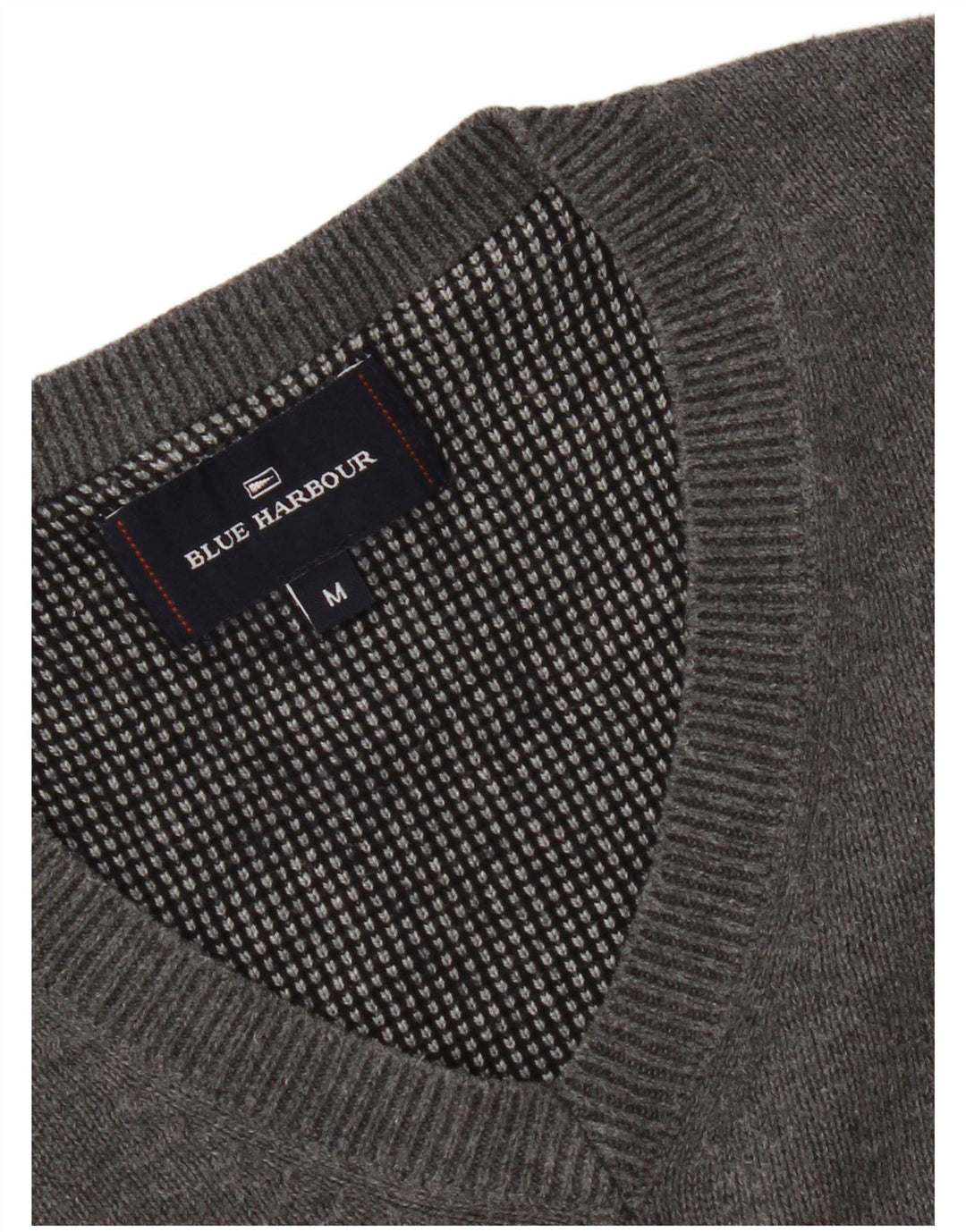 Marks & Spencer Jersey con Cuello en V Azul Harbor para Hombre Algodón Gris Medio