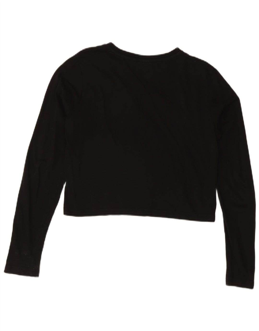 FILA Top corto con gráfico para mujer, manga larga, UK 44, mediano, negro