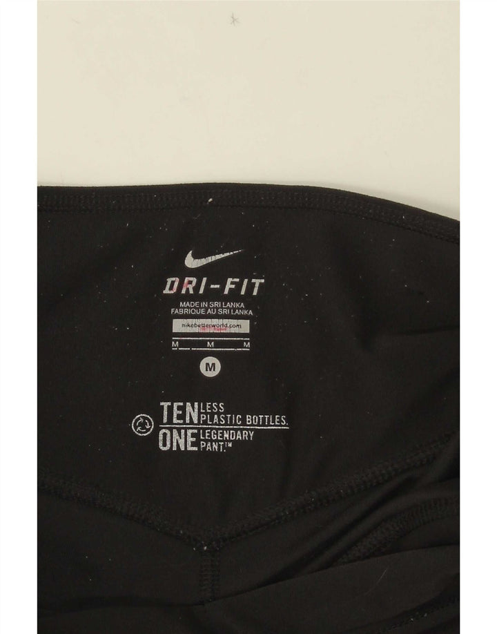 Nike - Leggings capri Dri Fit para mujer, talla M, color negro