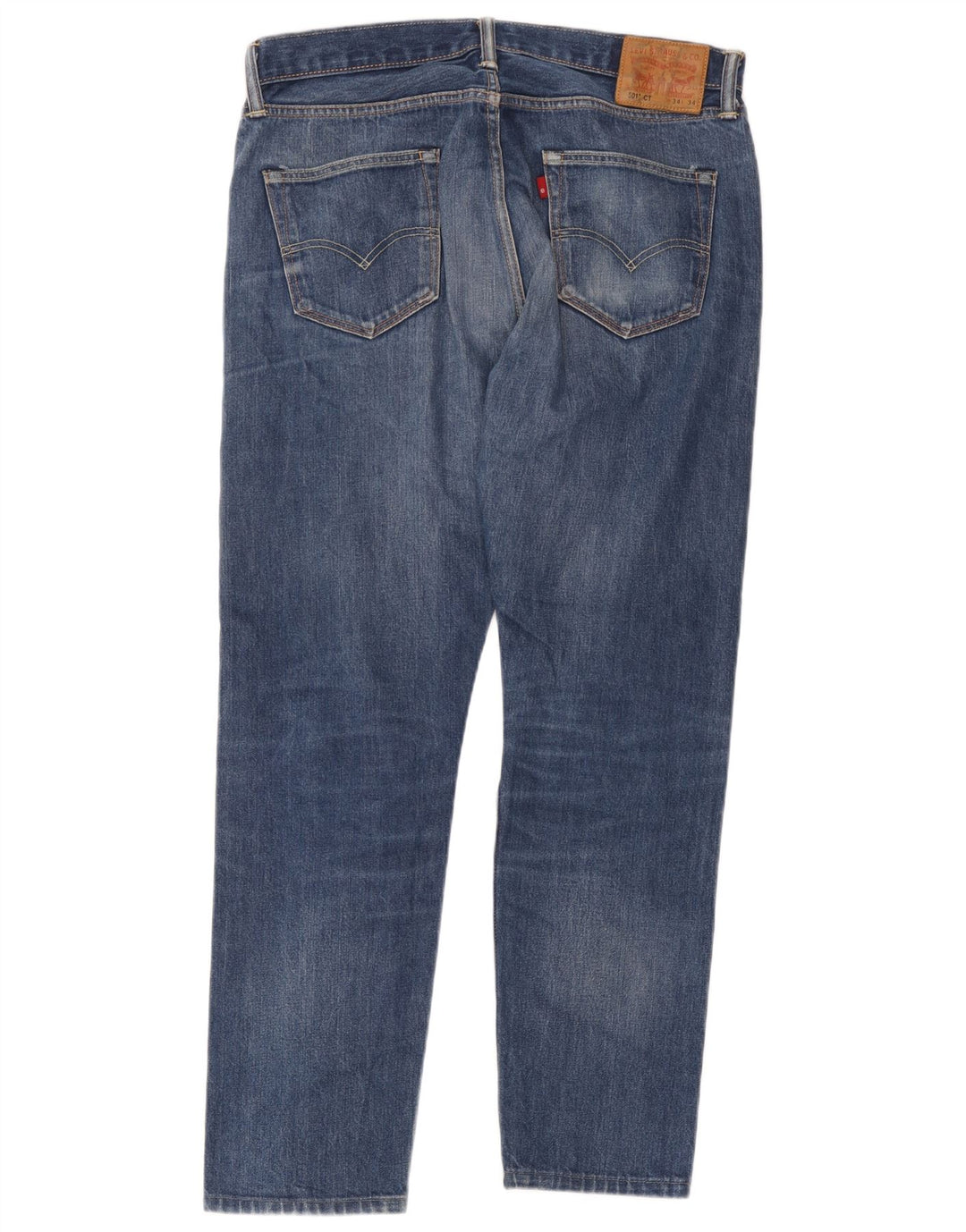Levi's Hombre 501 Vaqueros Rectos W34 L27 Algodón Azul