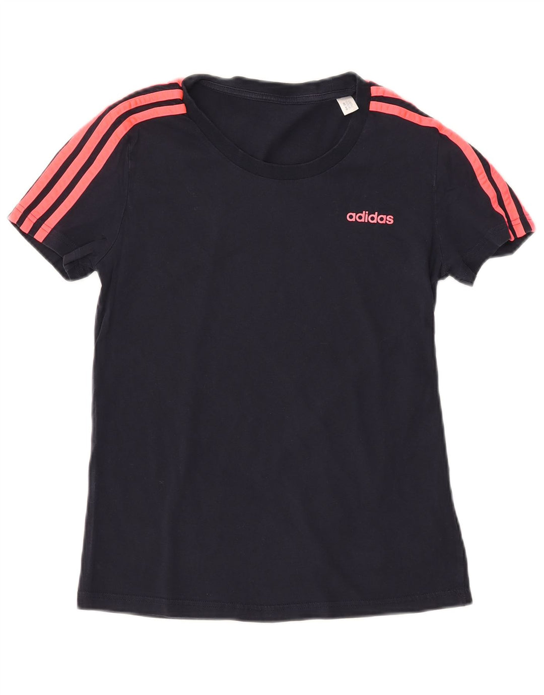 ADIDAS Camiseta para mujer Top UK 12 Medium Azul marino Algodón