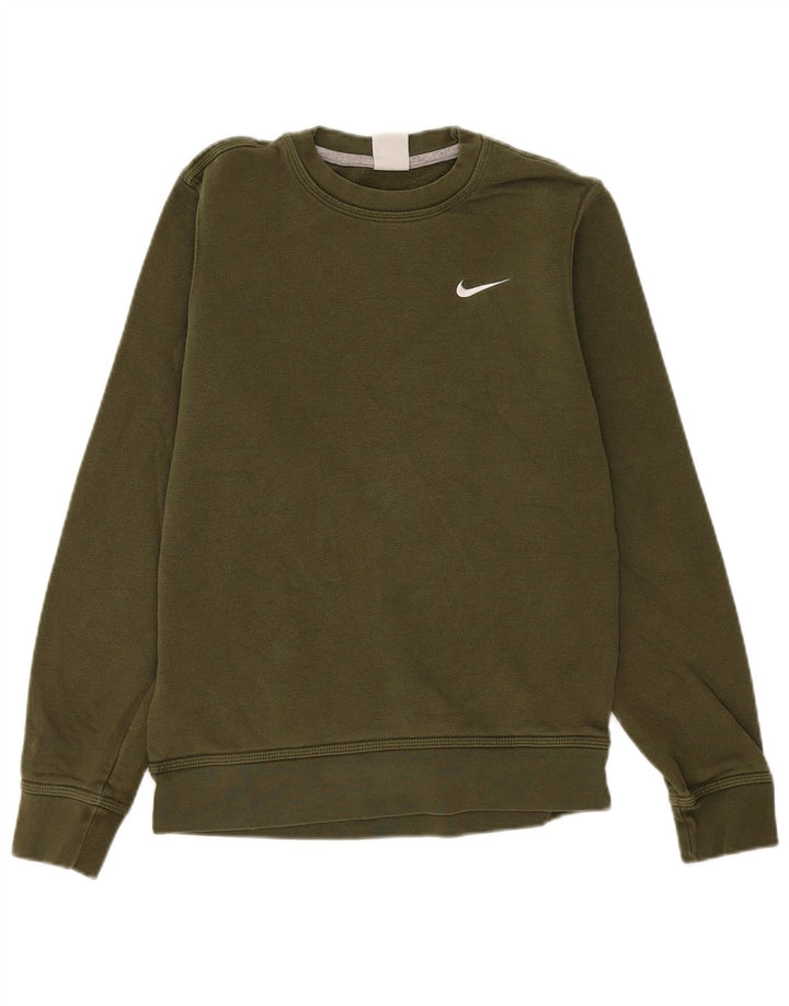 Nike Hombre Sudadera Jumper Small Caqui Algodón