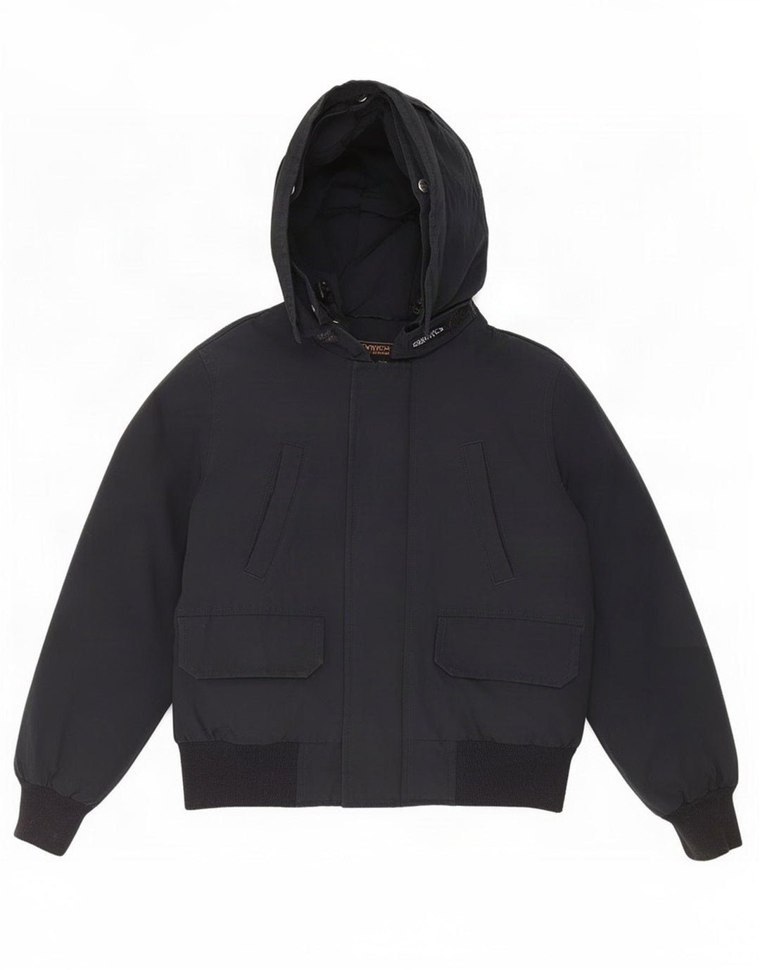 Woolrich Chaqueta acolchada con capucha para niño 9-10 años Algodón negro