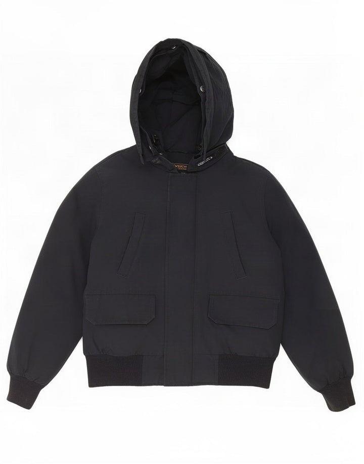Woolrich Chaqueta acolchada con capucha para niño 9-10 años Algodón negro