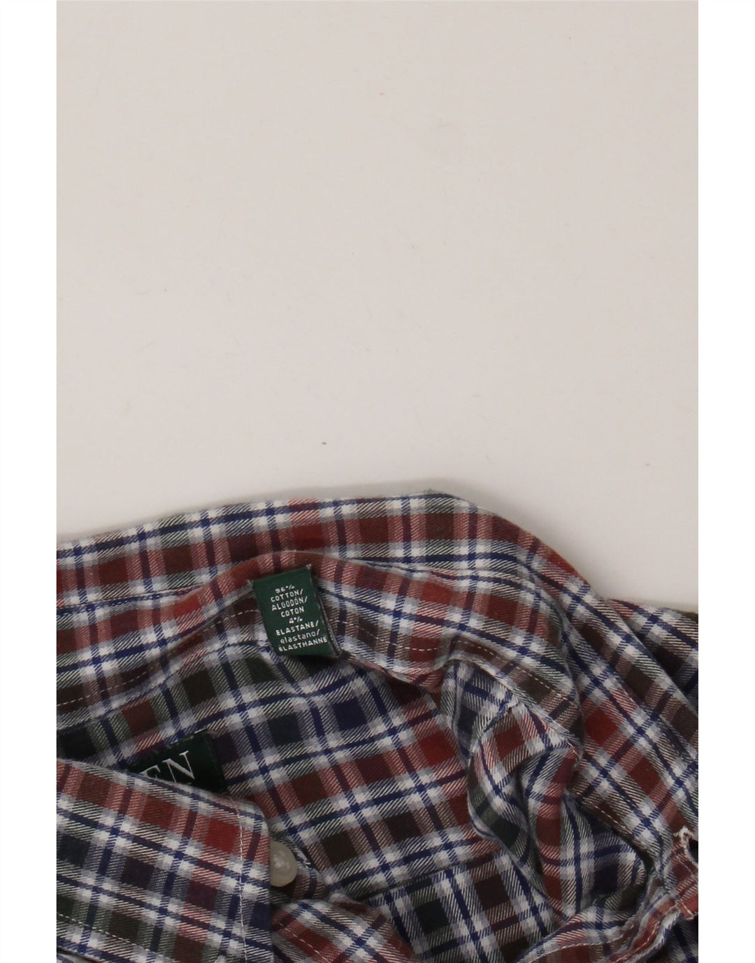 Ralph Lauren Camisa de franela ajustada para hombre Talla 40 15.5 Mediana Multicolor