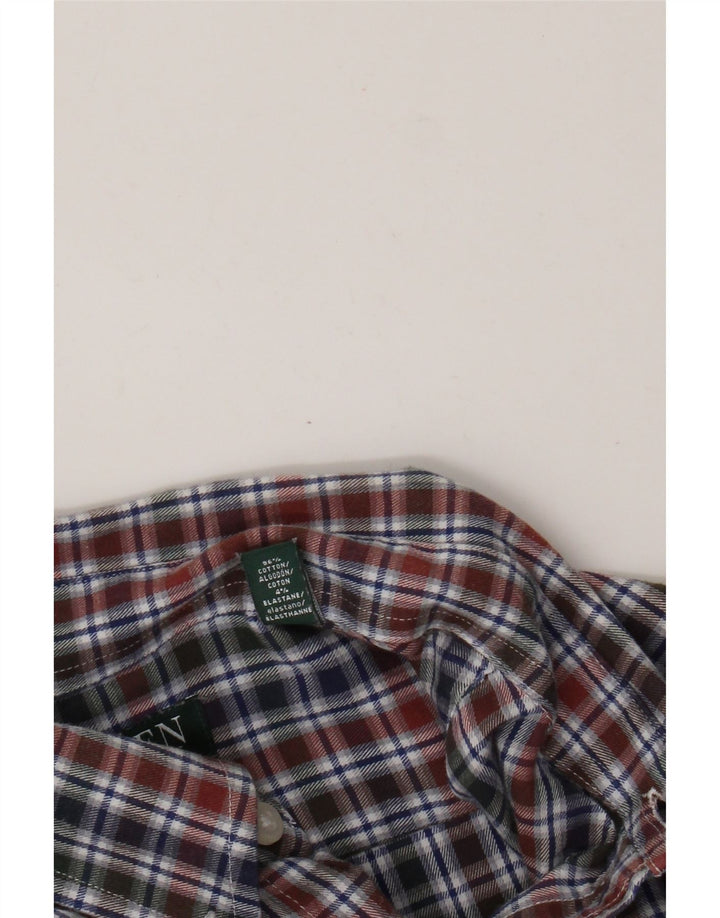 Ralph Lauren Camisa de franela ajustada para hombre Talla 40 15.5 Mediana Multicolor