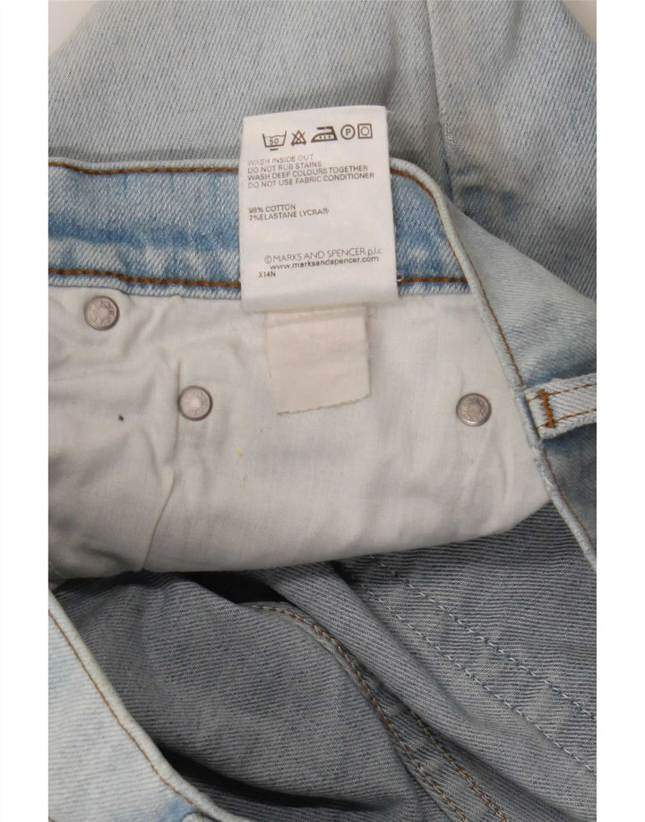 Marks & Spencer Vaqueros de pierna ancha para mujer W34 L29 Algodón azul