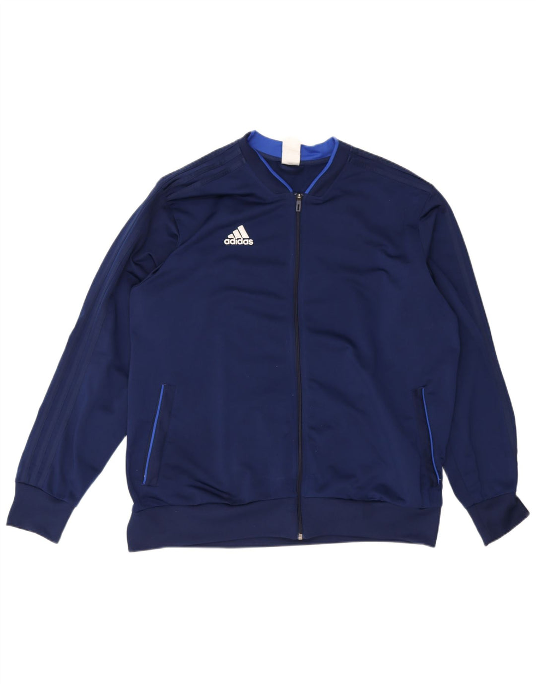 Adidas Hombre Chándal Top Chaqueta 2XL Azul Marino Poliéster