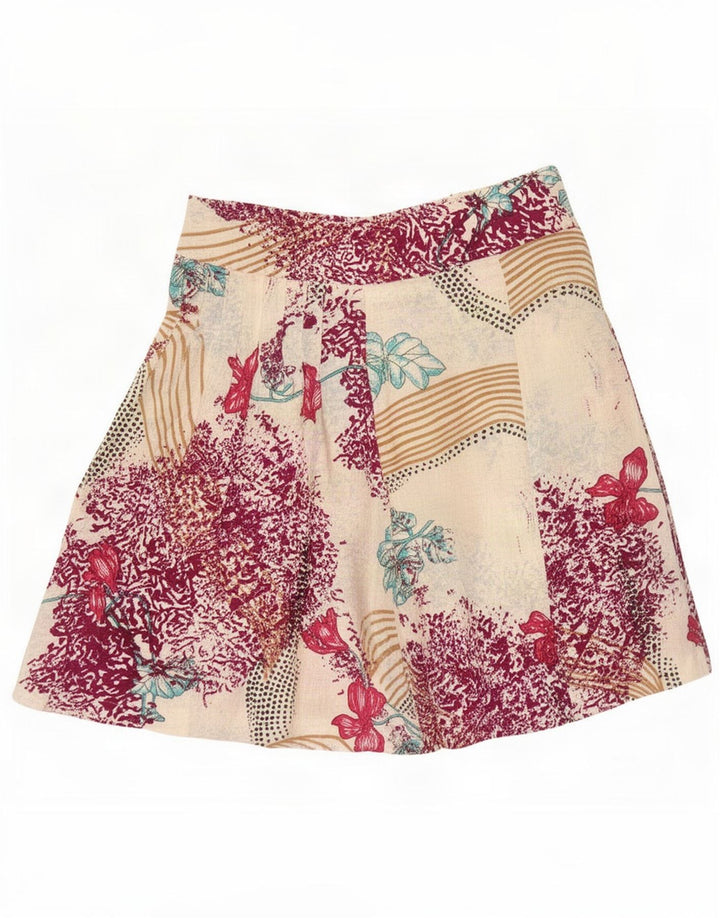 Benetton Falda Acampanada W30 Mediana Multicolor Floral