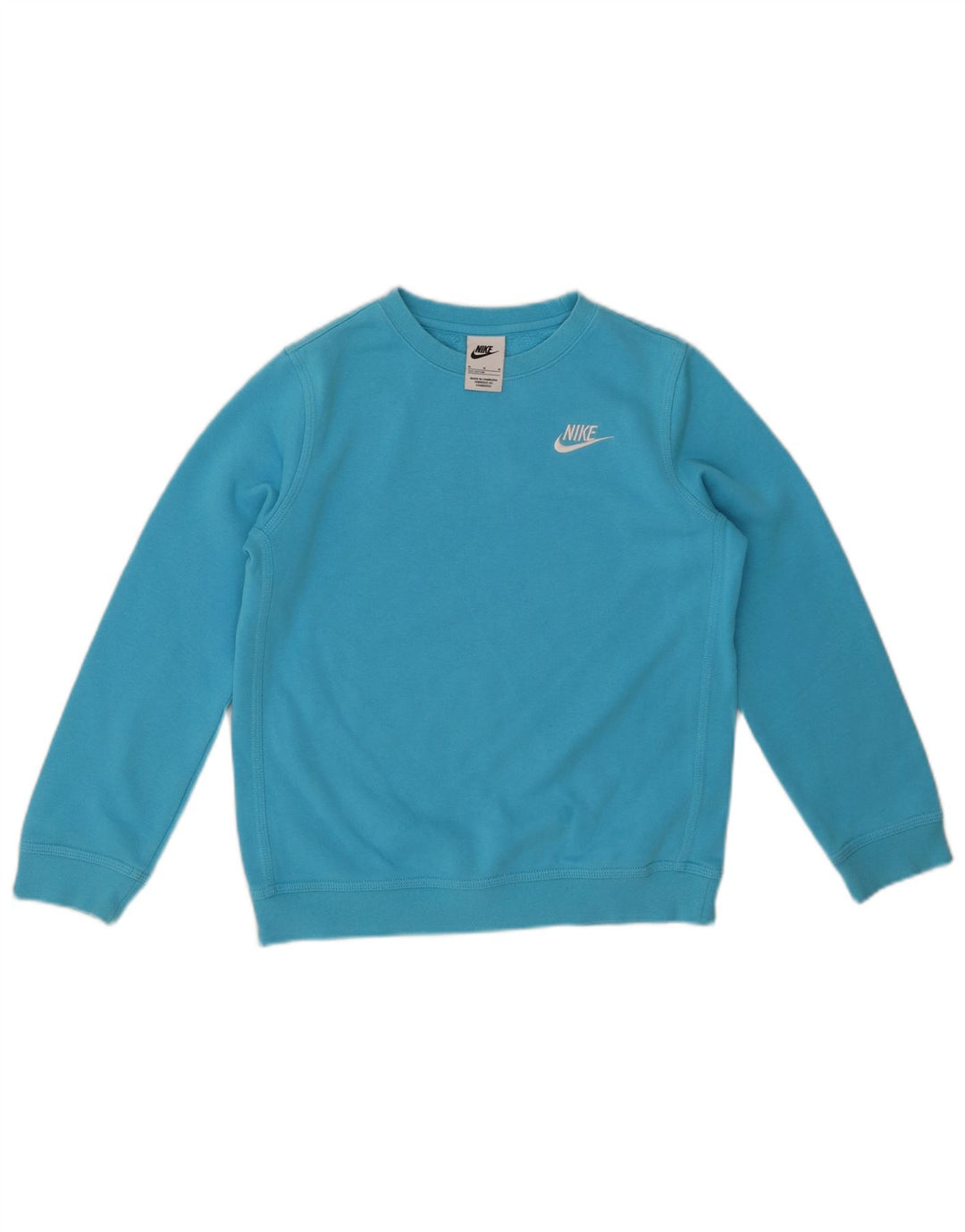 NIKE Sudadera para niño Jumper 10-11 años Azul Medio Algodón