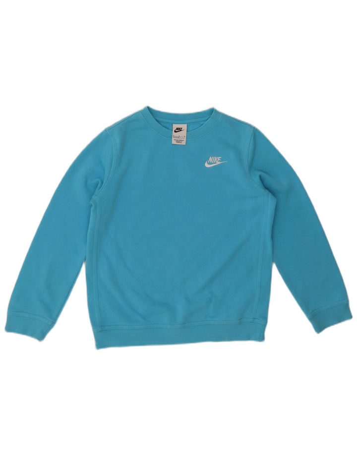 NIKE Sudadera para niño Jumper 10-11 años Azul Medio Algodón