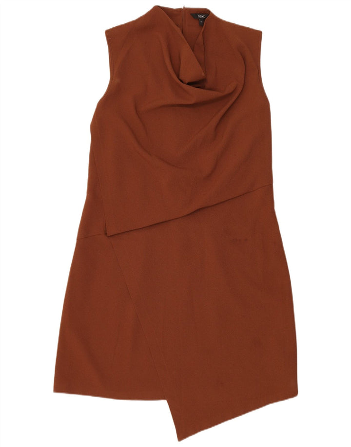 Next Vestido tubo sin mangas para mujer UK 46 Poliéster marrón grande