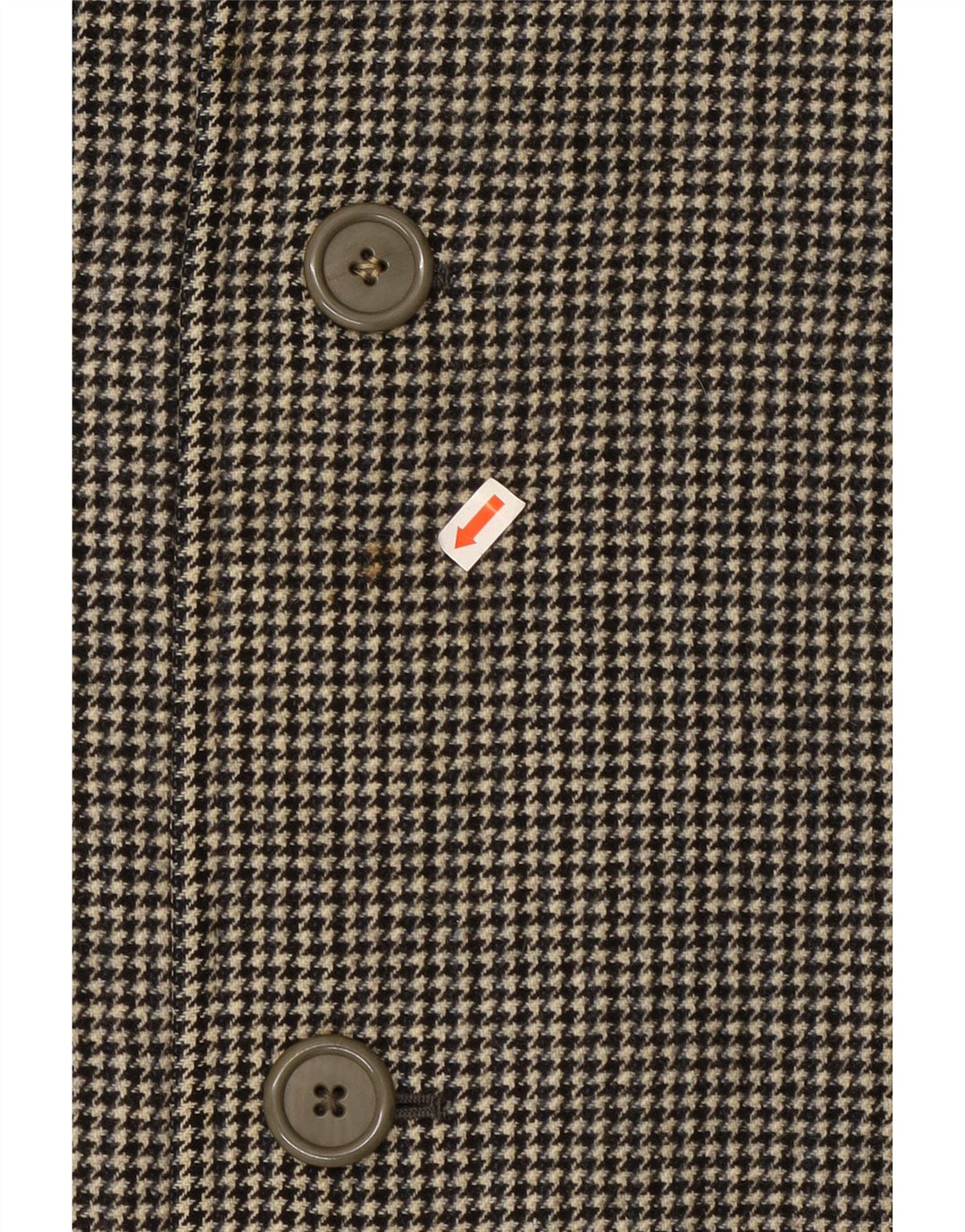 Aquascutum Abrigo para hombre UK 36 Pequeño Clásico de lana de pata de gallo negro