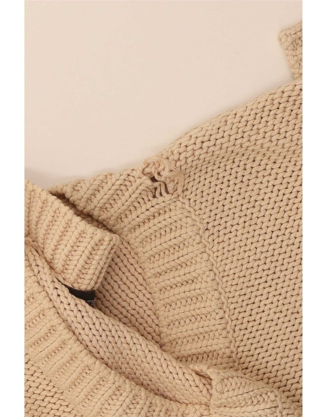Marks & Spencer Suéter tipo jersey de gran tamaño con cuello en V para mujer UK 12 Medium Beige