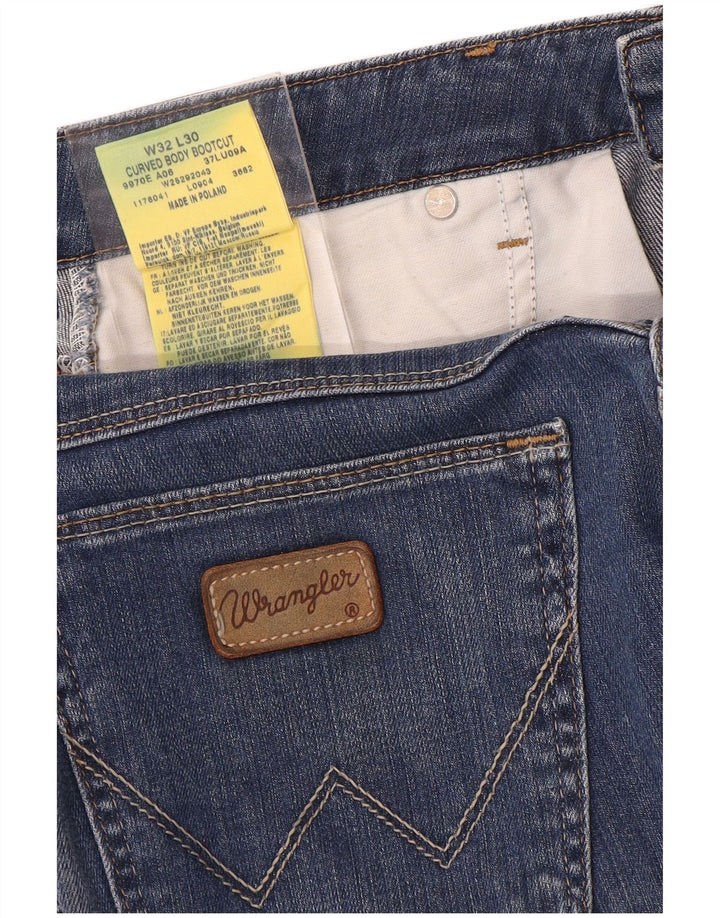 Vaqueros Wrangler Curvy Bootcut para mujer W32 L30 Algodón azul