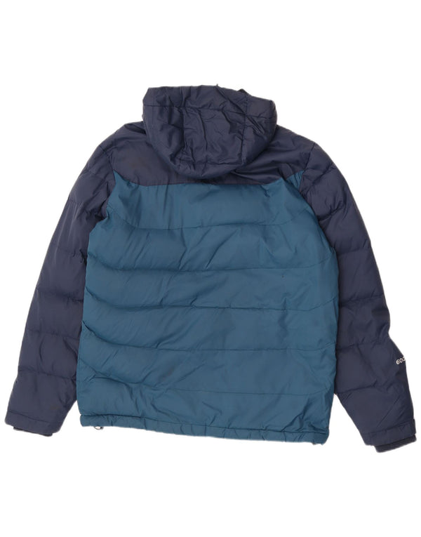 Chaqueta acolchada con capucha para hombre Mountain Warehouse ES 36 Small Azul Colorblock