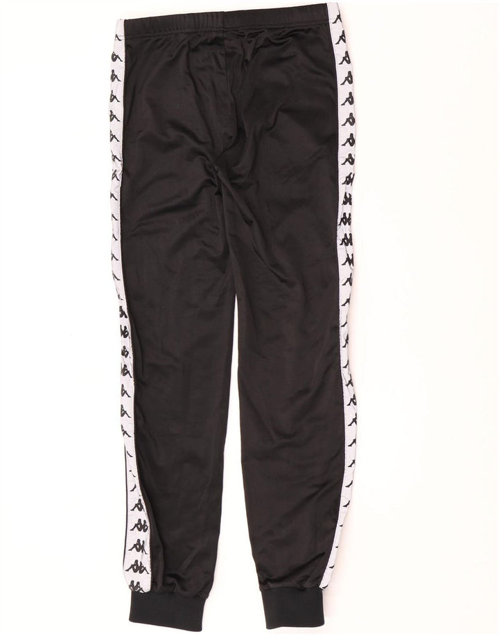 Kappa Hombre Pantalones De Chándal Gráfico Joggers Small Black