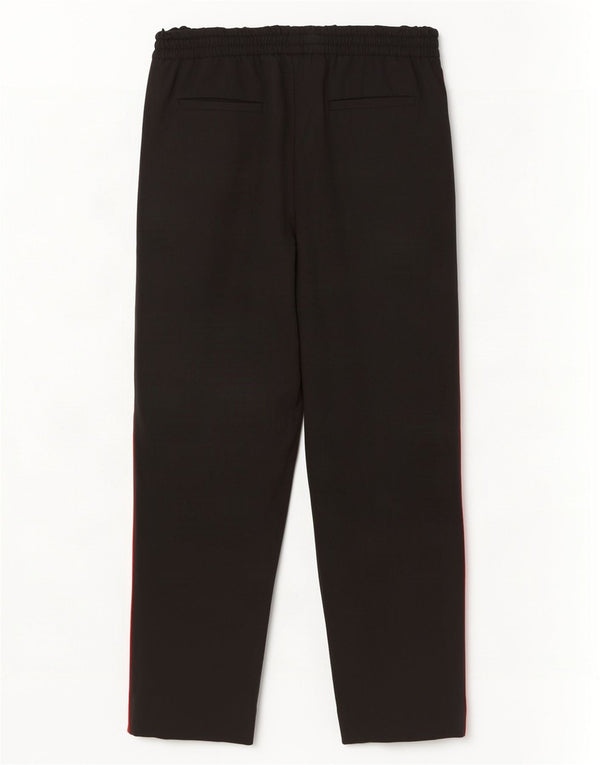 Zara Mujer Pantalones De Chándal UK 42 Mediano Negro Colorblock