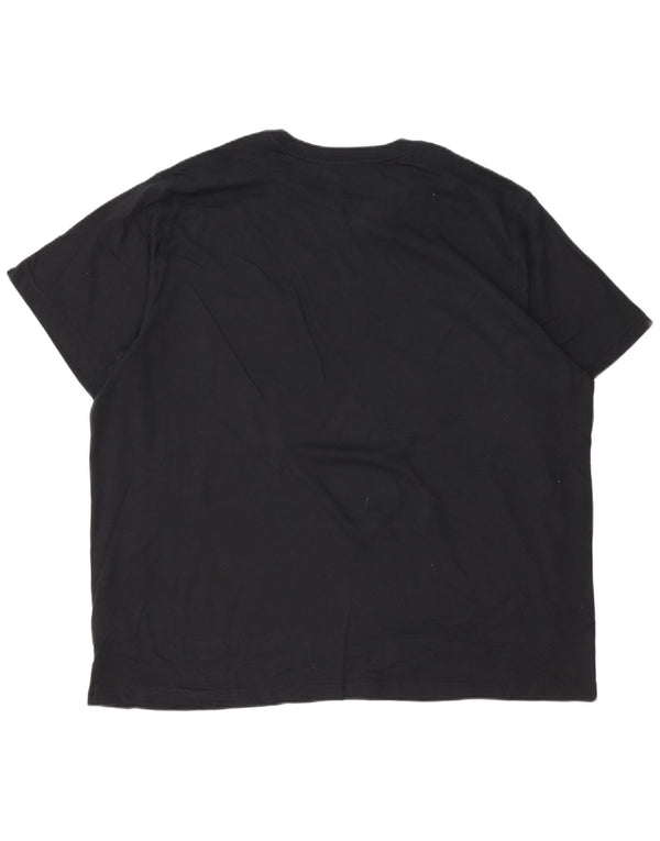 EDDIE BAUER Camiseta Hombre Top 3XL Algodón Negro