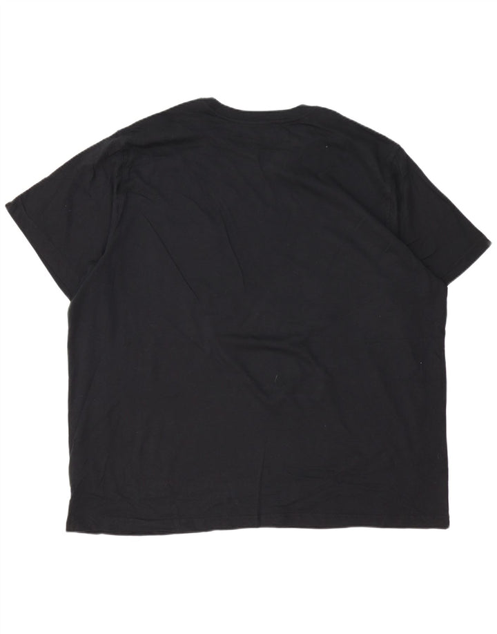 EDDIE BAUER Camiseta Hombre Top 3XL Algodón Negro