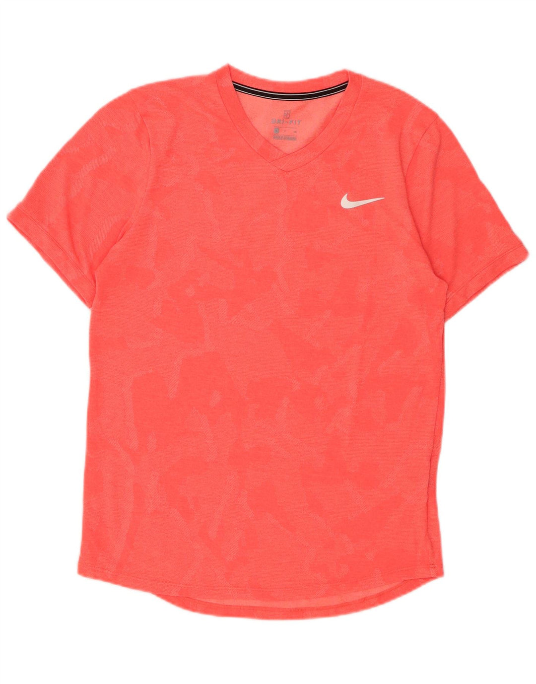 NIKE Camiseta Dri Fit para Hombre Top Small Rosa Camuflaje Poliéster