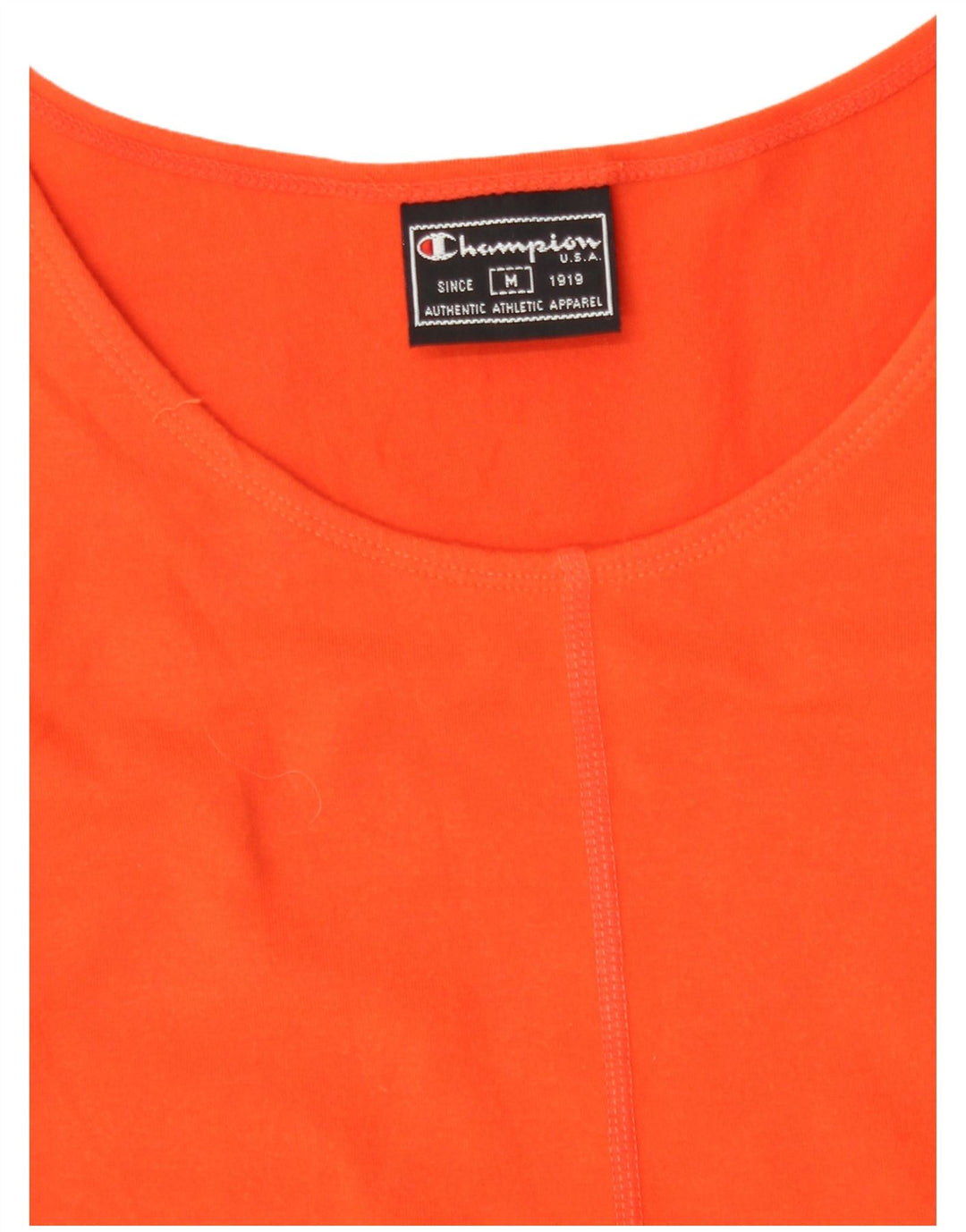 Champion Camiseta Crop Graphic para Mujer Top UK 42 Algodón Naranja Mediano