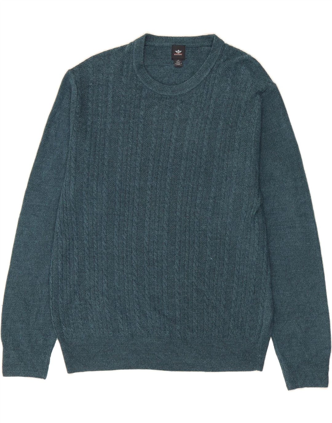 DOCKERS Mens Crew Neck Jumper Sweater Large Green Acrylic Vintage Dockers and Second-Hand Dockers from Messina Hembry 