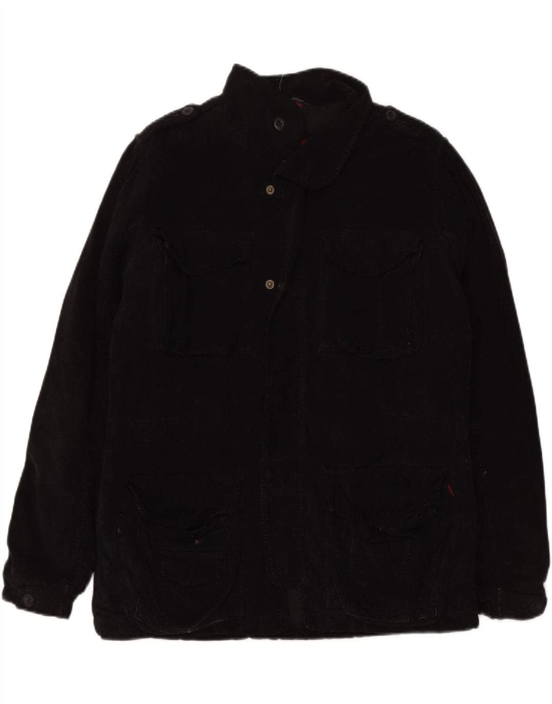 KAPPA Mens Military Jacket UK 38 Medium Navy Blue Cotton