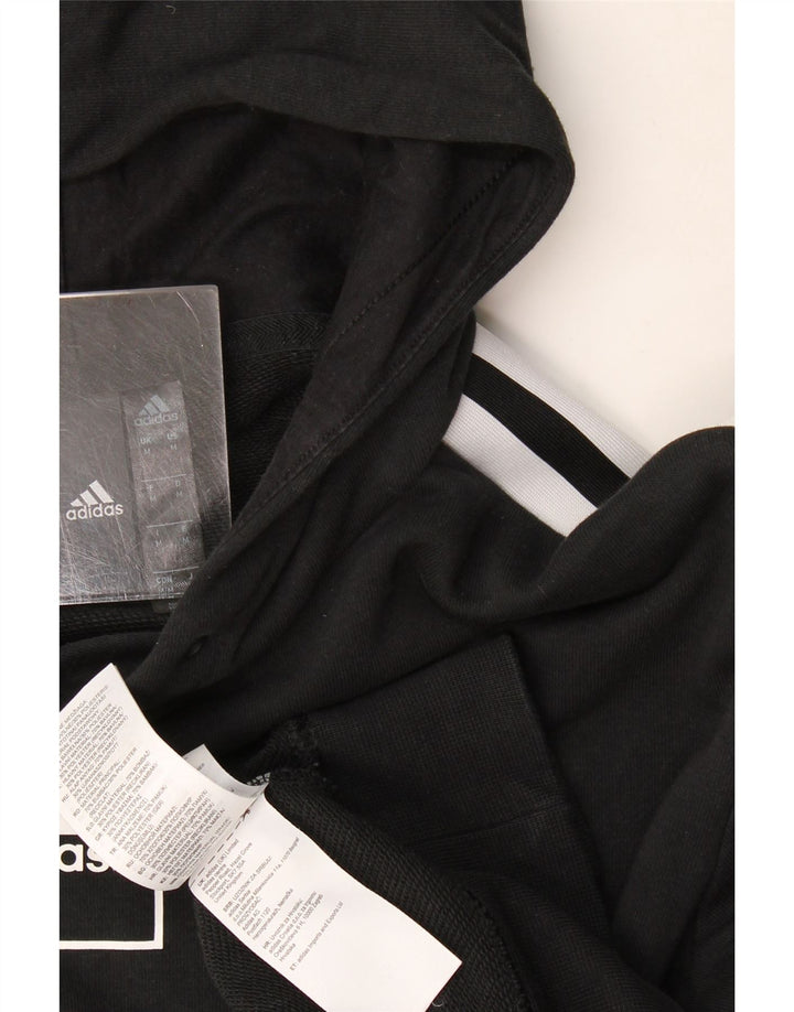Adidas Hombre Sudadera Con Capucha Jumper Medium Negro Algodón