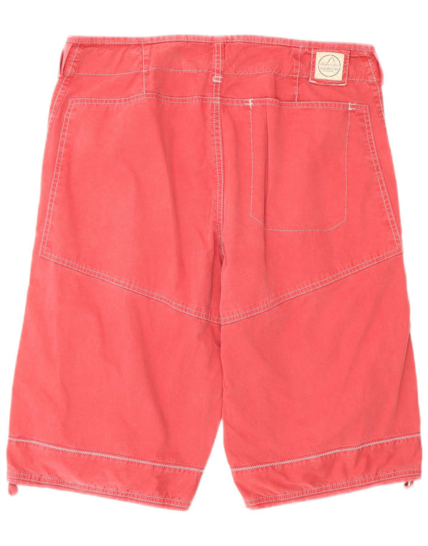 Murphy & Nye Pantalones cortos chinos para hombre W36 Algodón rojo grande