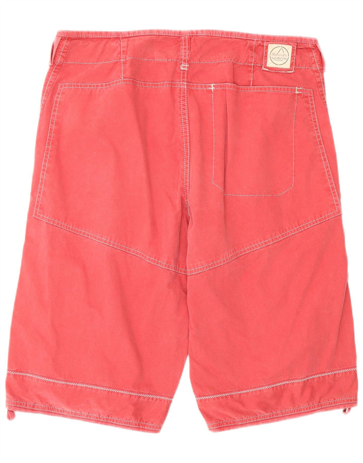 Murphy & Nye Pantalones cortos chinos para hombre W36 Algodón rojo grande