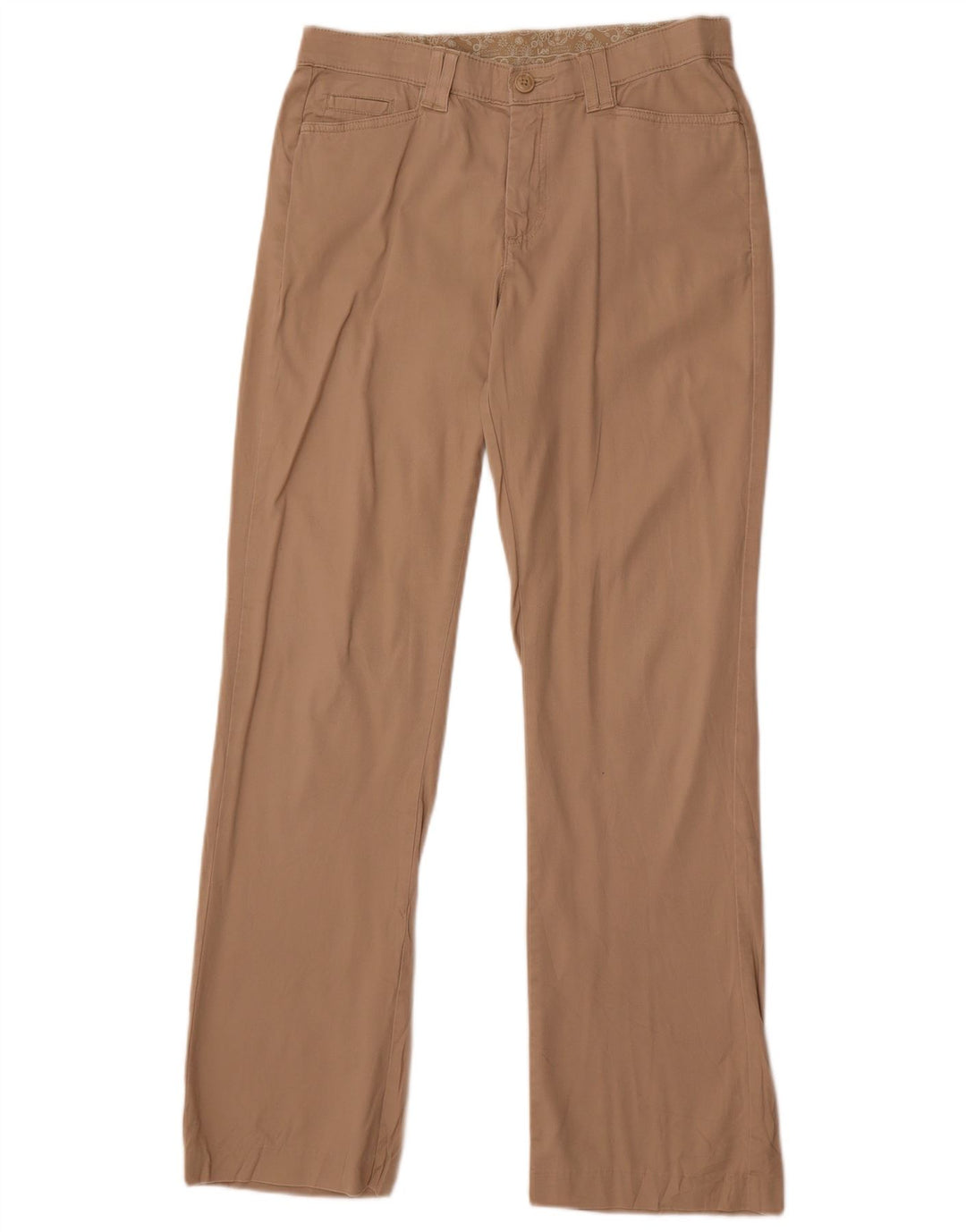 Lee Pantalones casuales rectos para mujer US 8 Medium W32 L31 Algodón beige