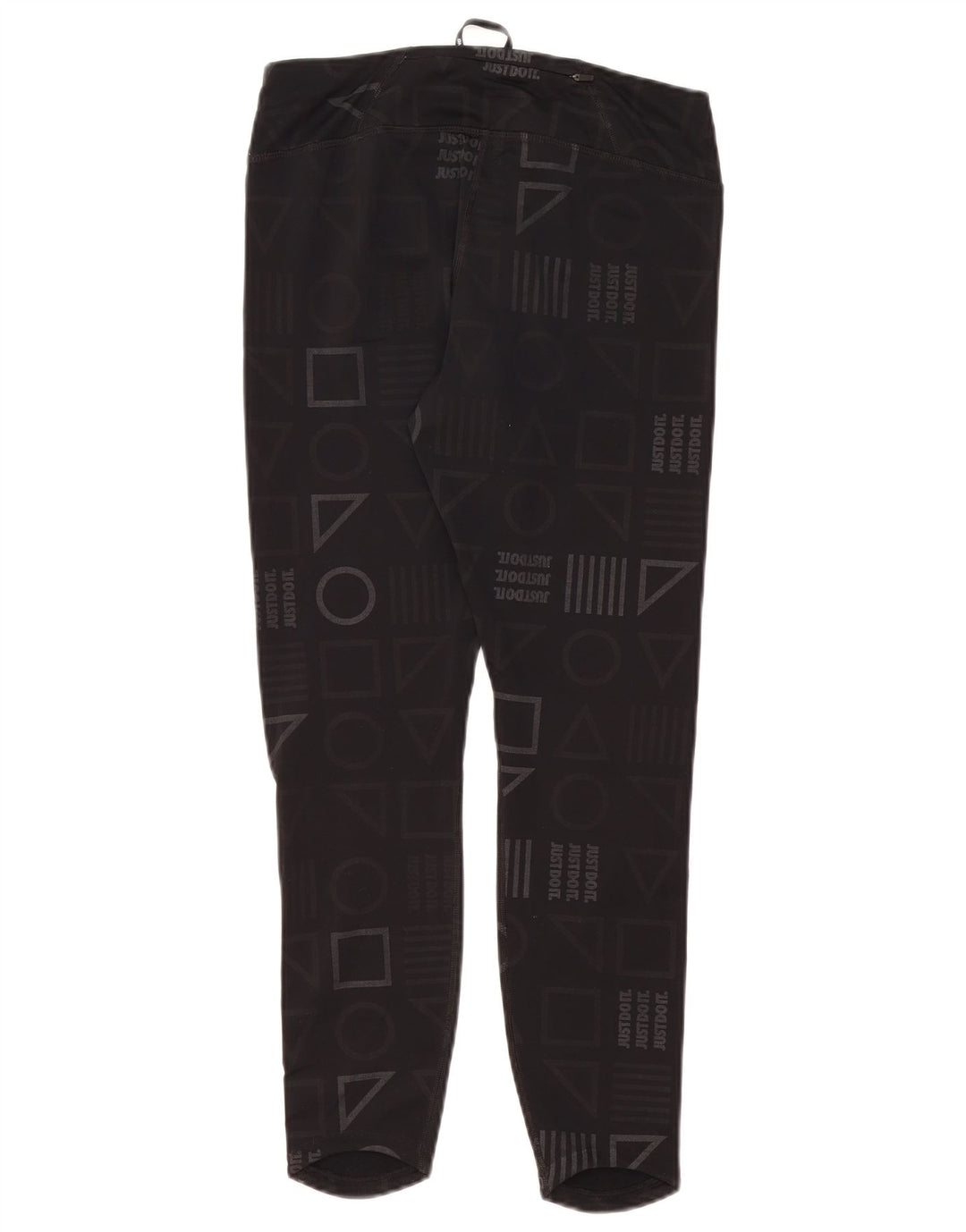 Nike Leggings gráficos Dri Fit para mujer UK 44 Mediano Negro Geométrico