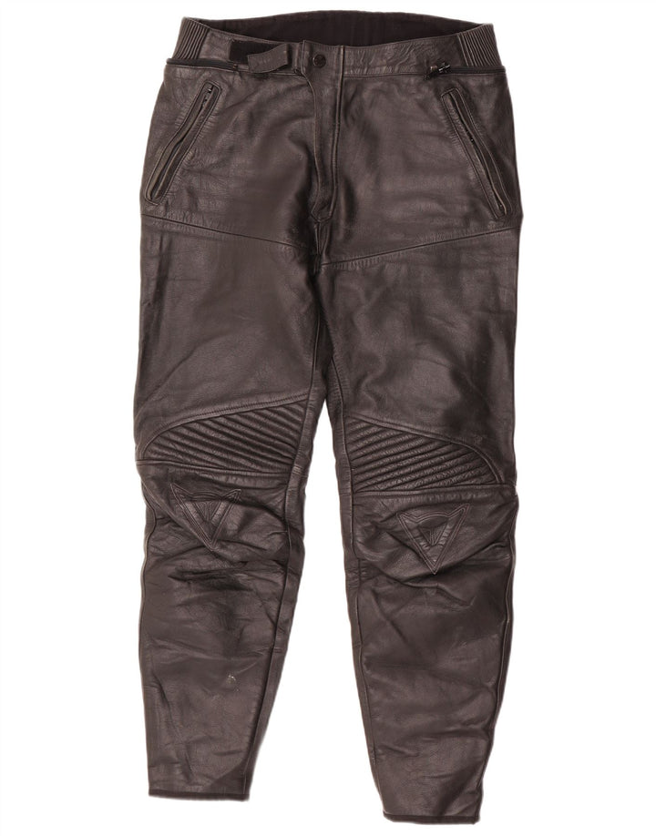 Pantalones Dainese Moto Racer de cuero para hombre EU 54 Large W32 L30 Black