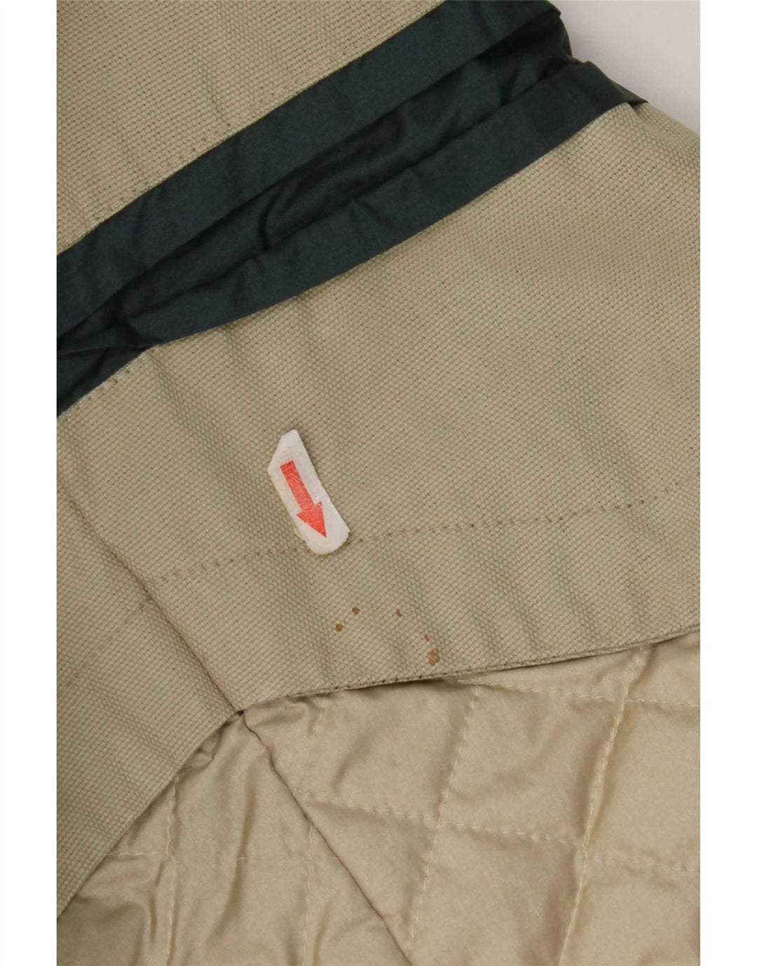 Chaqueta bomber vintage para hombre Reino Unido 42 XL Bloque de color beige