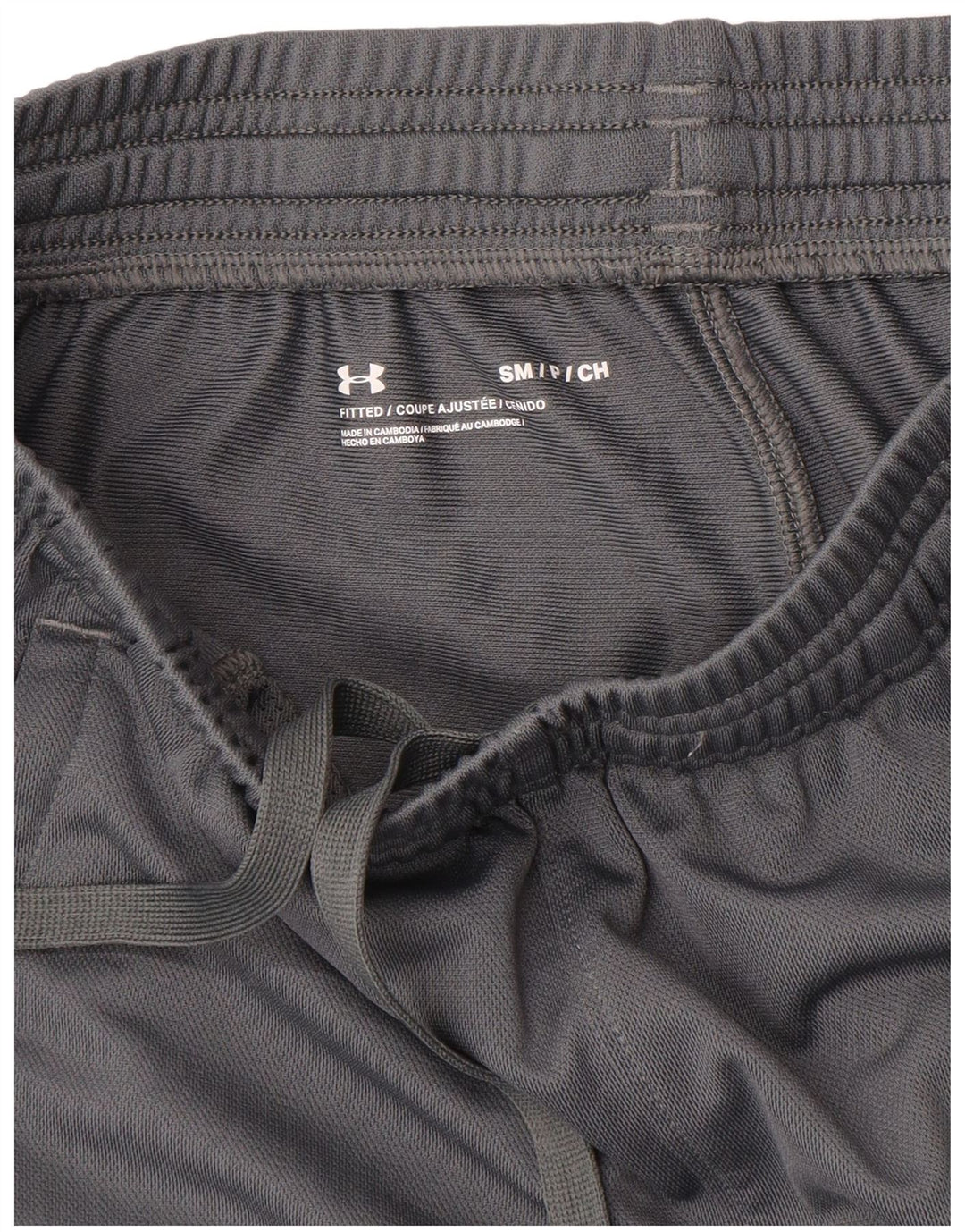 Under Armour Pantalón de chándal ajustado para hombre, talla pequeña, gris